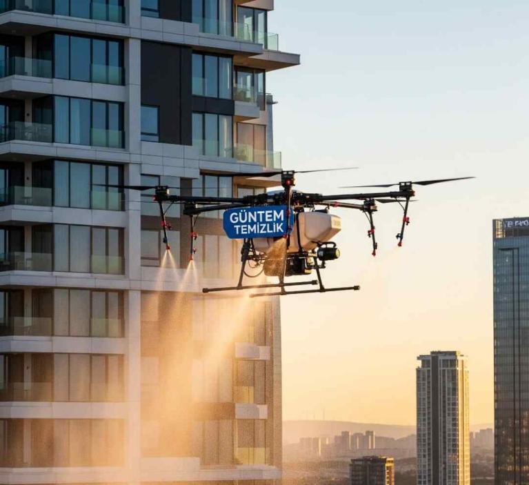 Drone ile Esenyurt dış cephe temizliği hizmetleri