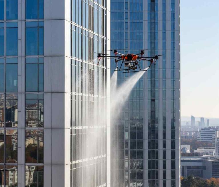 Büyükçekmece dronla cam temizliği hizmetleri