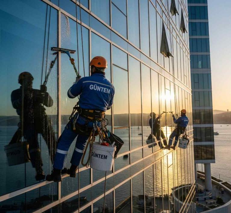 Endüstriyel dağcılık ile Avcılar dış cephe cam temizliği hizmetleri