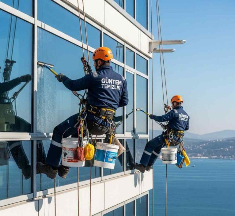 Endüstriyel dağcılık ile Florya dış cephe temizliği