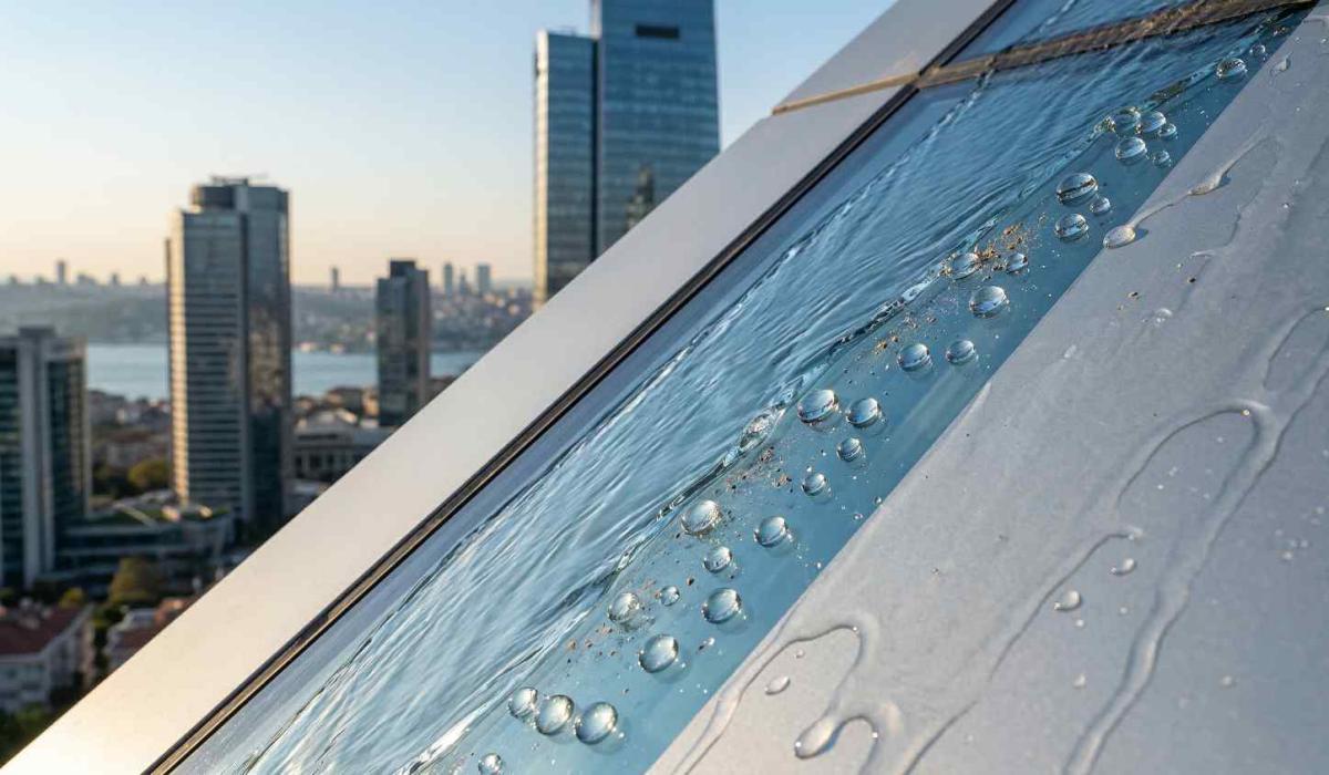 Nanoteknoloji ile kaplanmış bir cephe yüzeyi