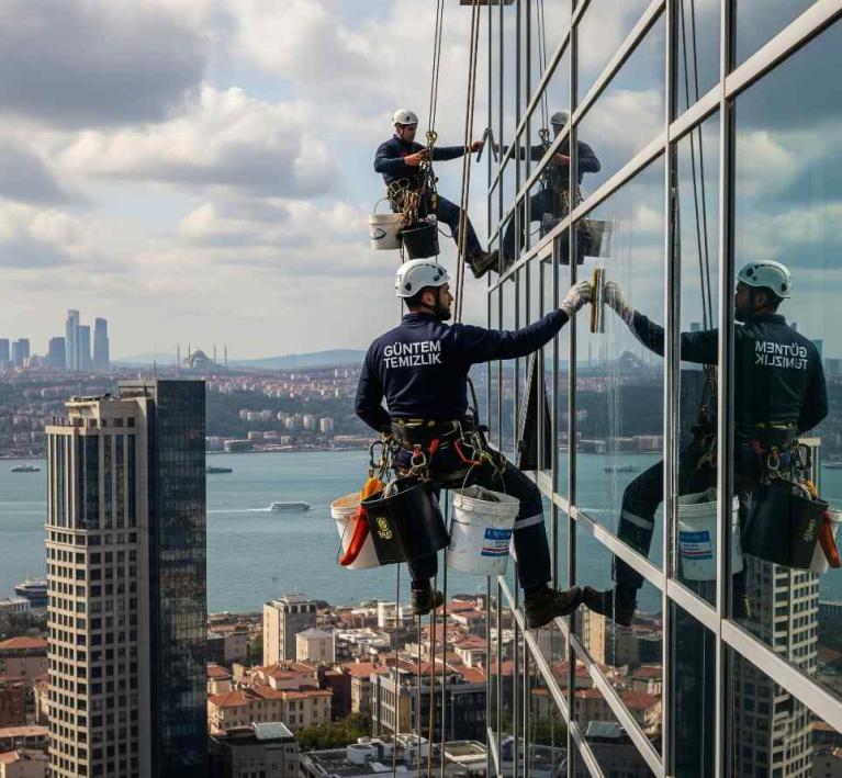 Plaza dış cephe cam temizliği hizmetleri