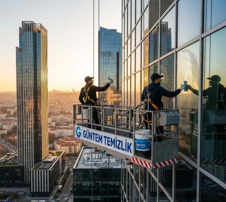 Profesyonel Maslak dış cephe cam temizlik hizmetleri
