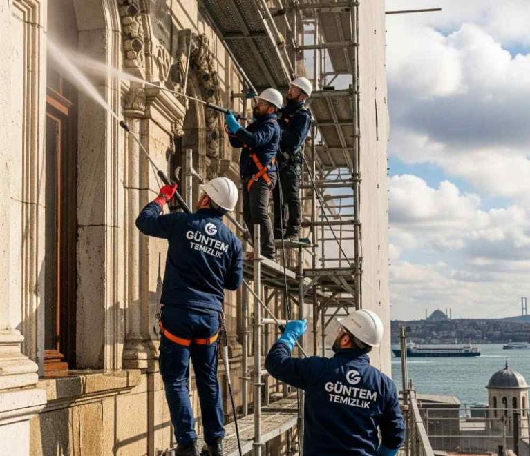 Profesyonel yüksek basınçlı dış cephe temizliği hizmetleri