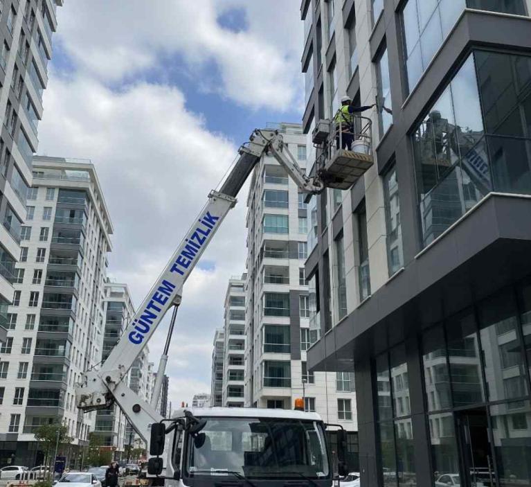 Sepetli vinçle Hadımköy dış cephe temizliği hizmetleri
