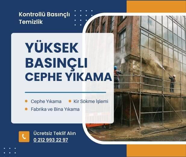 Yüksek basınçlı su ile dayanıklı yüzeylerde yıkama işlemi