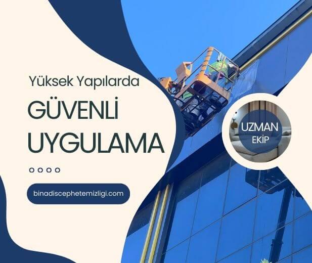 Yüksek yapıda sepetli platform ile yürütülen güvenli uygulama çalışması